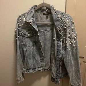 DENIM & PEARLS JACKET
